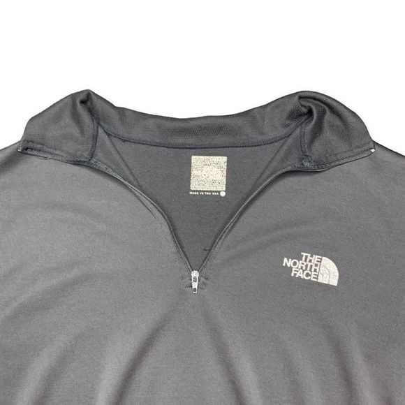 The North Face Mens Medium Lightweight 1/4 Zip Black Long Sleeve Pullover - Picture 2 of 8